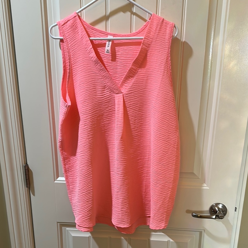 Pink Sleeveless Top